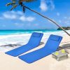 Outddoor Adjustable 3-Piece Beach Lounge Chair Mat Set
